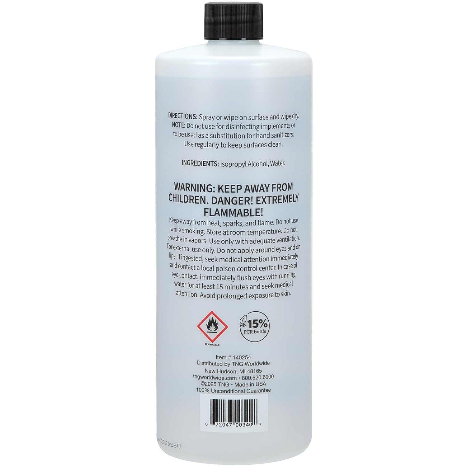 ForPro 91% Isopropyl Alcohol (IPA), Pure & Unadulterated Concentrated Alcohol, 32 Fl Oz (960 ml)