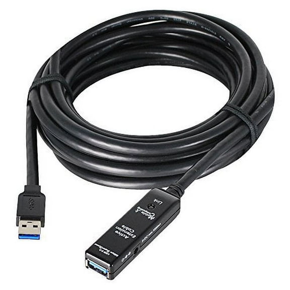SIIG SIIG JUCB0711S1 USB 3.0 Active Repeater Cable - 49ft - Black
