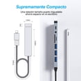 thumbnail image 3 of Uplayteck Hub USB C de 8 Puertos, Adaptador Multipuerto Tipo C, Divisor USB 3.0 Portátil Ultrafino U, 3 of 8