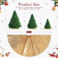 thumbnail image 3 of Christmas Tree Skirt 36 Inches Gold Tree Skirt Sequin Xmas Tree New Year Holiday Party Decorations, 3 of 6