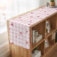 thumbnail image 6 of Table Runners 70 Inches Long Dress Scarves, Valentine's Day Farmhouse Coffee/Dining/Kitchen Table Decor, Holiday Table Runner, Red Love Heart Romantic Pink Buffalo Plaid 13x70 Inch, 6 of 9