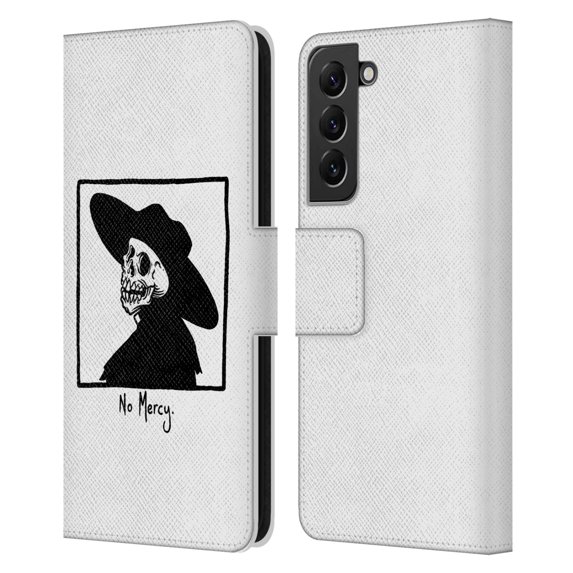 Head Case Designs Officially Licensed Matt Bailey Art No Mercy Leather Book Wallet Case Cover Compatible with Samsung Galaxy S22+ 5G