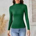thumbnail image 5 of Byworldtasic Turtleneck Ribbed Sweaters for Women Cute Sexy Knitted Warm Fitted Sweater Underwear Basic Slim Fit Tops, 5 of 9