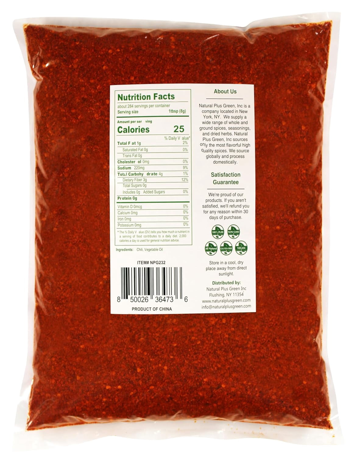 NPG Authentic Sichuan Chili Flakes 5 LB Bulk, Medium Hot, Szechuan Crushed Red Pepper Flakes Bulk, Essential Spice Seasoning for Making Kimchi, Chili Oil, Stir-fry, Pizza, Salads, and Tacos