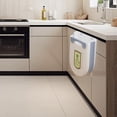 thumbnail image 4 of Hanging Kitchen Trash Can, Foldable Waste Bin for Kitchen, Collapsible Hang Small Plastic Garbage Can for Cabinet, Car, Bedroom, Bathroom,trash can kitchen 26*22.5cm, 4 of 5