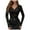 Black, variant on Women's Lace Long Sleeve Top Deep V-Neck Sheer Mesh Bodysuit for Casual Date Night Wear(Black, XXL)
