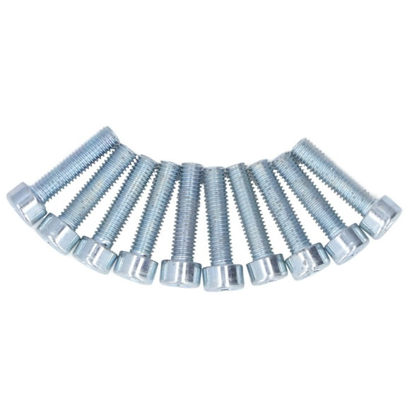 Garden Machine Bolts,20pcs M5 Screws Iron Full Thread Screws Machine Spline Screws Streamlined Design