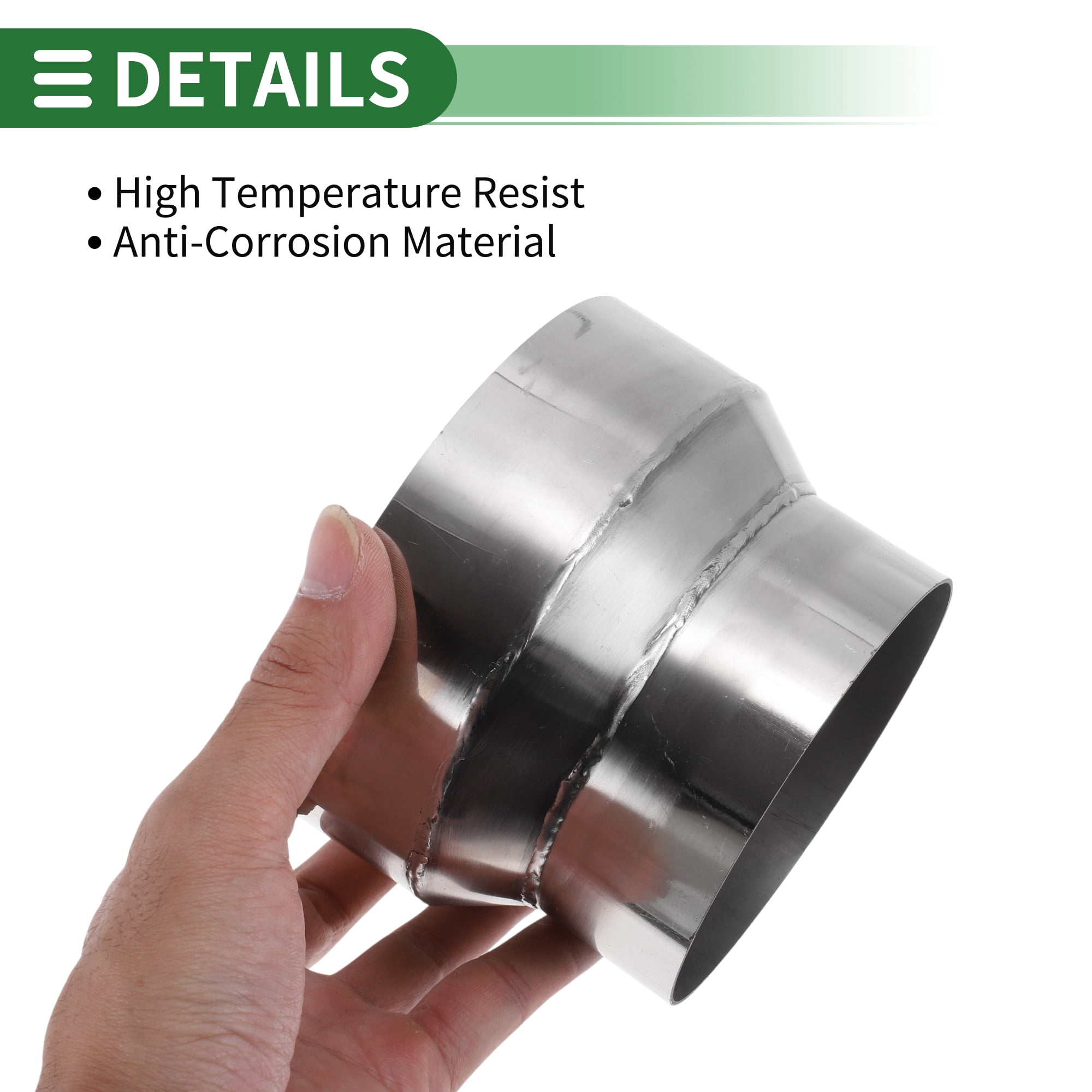 Unique Bargains Mandrel Exhaust Bend Elbow Reducer Pipe 3.5 Inch 4" OD to 5" OD
