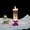 Purple, variant on LED Christmas Candles,Christmas Decoration, 7 Colors Automatic Changing Candle Lights,USB Rechargeable Waterproof Swirling Glitter Flameless Candles, for Christmas Party Home Decoration