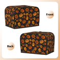 thumbnail image 7 of Toaster Covers 2 Slice, pumpkins halloween bat print Waterproof Bread Machine Cover Fits for Standard 2 Slice Toasters, Home Decor Toaster Protection with Hanging Rope, 7 of 7