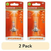 (2 pack) Sylvania H7 SilverStar ULTRA Halogen Headlight Bulb, 1 Pack, Compatible with Multiple Cars