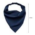 thumbnail image 4 of YAOBAMM Lady Head Wrap Vintage Triangle Head Scarf Elastic Band Solid Color Non slip Adjustable Hair Decoration, 4 of 7