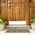 thumbnail image 4 of Safavieh Courtyard Becky Geometric Indoor/Outdoor Area Rug, Gray/Beige, 4' x 4' Square, 4 of 10