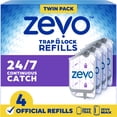thumbnail image 3 of (2 pack) Zevo Flying Insect Trap Refill: 4 Indoor Light Trap Refill Cartridges Capture House Flies, Fruit Flies, and Gnats (4 Refill Cartridges), 3 of 14
