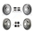 thumbnail image 1 of Transit Auto Front Rear Coated Disc Brake Rotors and Ceramic Pads Kit for Car 2004 Mercedes-Benz C320 Wagon Coupe with RWD with Sport Package KGC-100815, 1 of 11