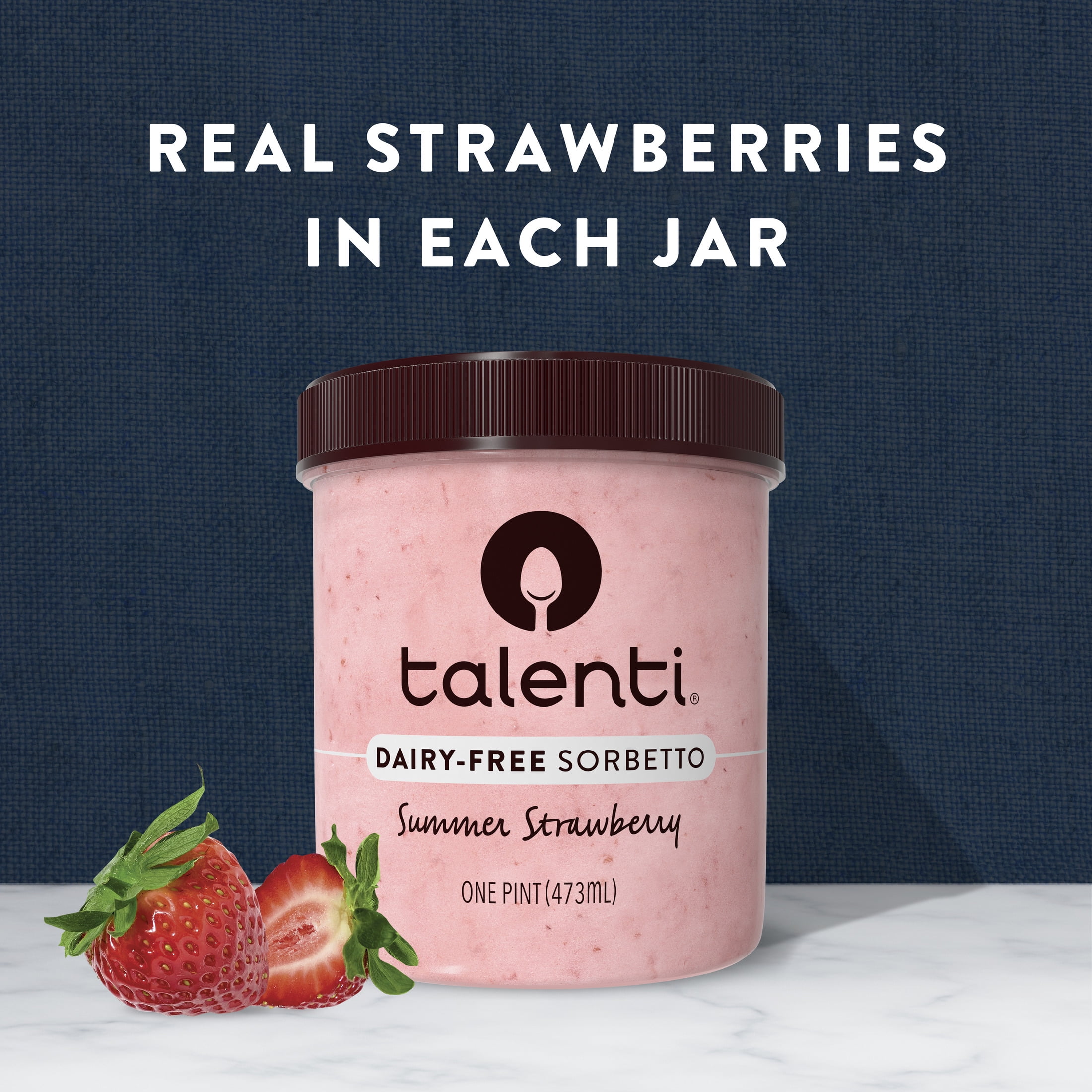 Talenti Dairy-Free Sorbetto Summer Strawberry, 1 Pint