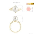 thumbnail image 5 of ANGARA Solitaire South Sea Cultured Pearl Bypass Split Shank Ring in 14K Yellow Gold for Women | June Birthstone, Birthday, Anniversary, Jewelry Gift for Women | Pearl Ring, 5 of 9