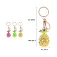 Etuzhy Pineapple Key Chain Diamond Women's Bag Pendant Creative