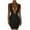 Black, variant on Tbopshirt Wedding Guest Dresses for Women Summer Fashion Slim Lace-Up Backless Sleeveless V-Neck Dress