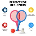 thumbnail image 2 of Juego de raquetas de bádminton Liberty Imports para niños de 16 pulgadas, paquete de 6, 2 of 7