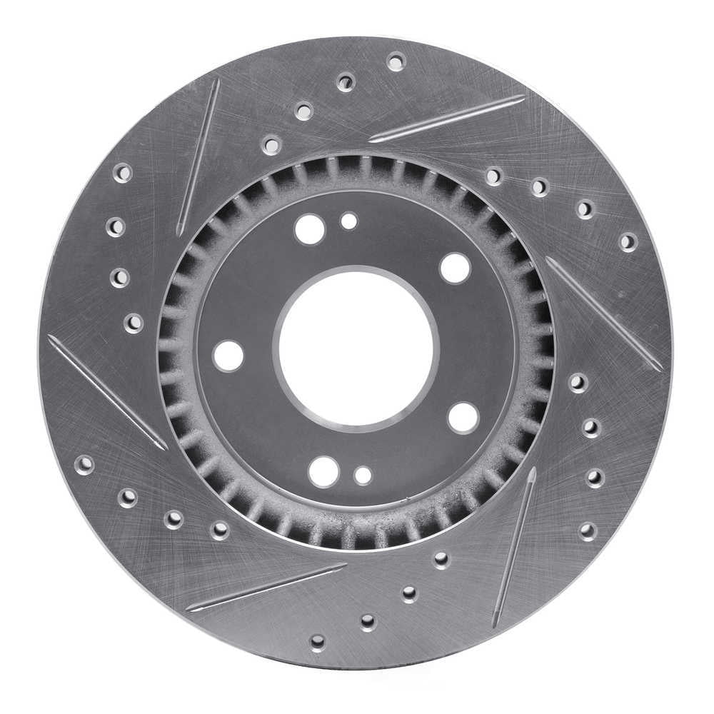 Dynamic Friction Company 631-03023R DFC Brake Rotor - Drilled And Slotted - Silver