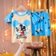 thumbnail image 1 of 16 (altura 138-148 cm) Mickey2Summer Pijamas para niños Pantalones superiores Conjunto de pijamas de oso de dibujos animados Ropa para niños y niñas Pijamas para bebés Camiseta de manga corta esquí esquí Gafas de esquí, 1 of 3