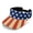 American Flag Pattern, variant on Patriotic Eagle Print Breathable Sun Visor Cap, Polyester Fabric UV Protection Sun Visor Hat Lightweight Sports Visors for Unisex