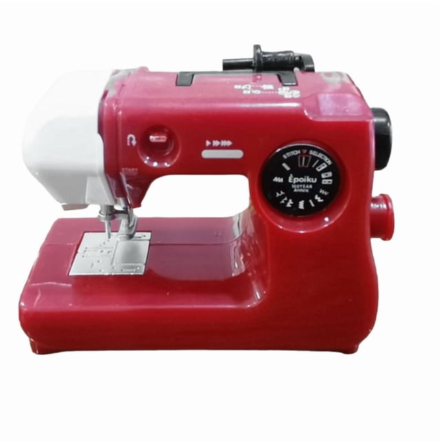 Máquina de coser portátil de plástico, accesorios de costura para el hogar, Mini máquina de coser eléctrica D, color rosa/azul/rojo