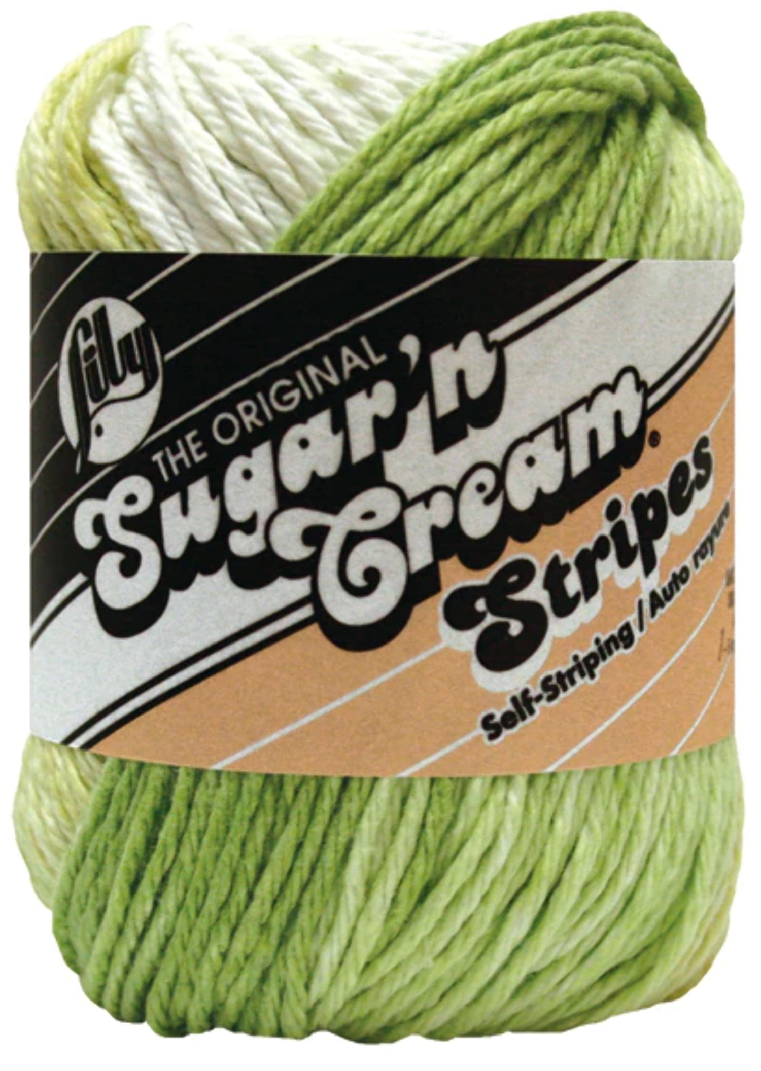 Lily Sugar 'n Cream Yarn Bundle Plus Bamboo Knitting Gauge 100% Cotton Worsted #4 Weight (Mix 108)