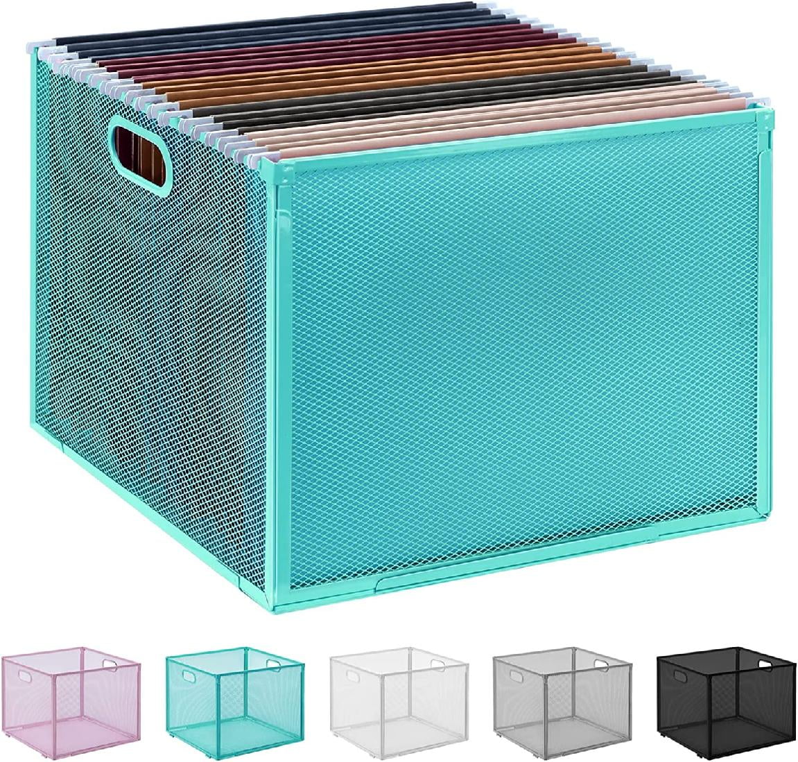 Desktop Hanging File Organizer, Portable Black Hanging File Folder