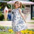 thumbnail image 6 of Lafuoo Rose Flowers Pattern Girls' Small Flying Sleeve Nightdress, Suitable for Girls' Round Neck Pajamas and Robes-Large, 6 of 9