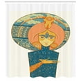 thumbnail image 3 of Ambesonne Earthy Shower Curtain, Mother Nature with Plants, 69"Wx70"L, Multicolor, 3 of 3