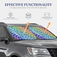 thumbnail image 3 of Goofa Rainbow Glitter Pattern 2 Piece Car Windshield Sun Shade Foldable | Front Windshield Shade for Sun, Heat and UV Rays | Sunshade for Car Front Window-Medium, 3 of 7