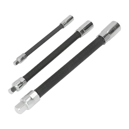 

PAOMIAN 3 Pcs Flexible Extension Bar Spring Steel Electric Drill Extension Magnetic Holder for Automotive Repairing