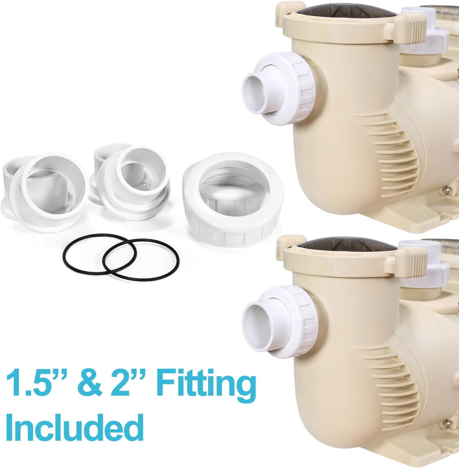 XtremepowerUS 3HP Variable Speed Pool Pump In-Ground Above Ground Energy Efficient 230V w/Timer