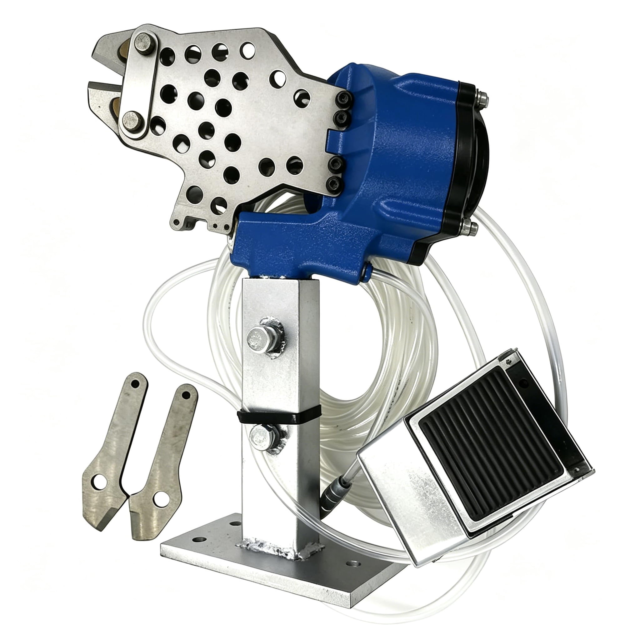 NAILMATEWL Free Hand Automatic Pneumatic Wire Cutter Air Powered Bolt Shear with Foot Pedal for Galvanized Steel Iron & Stainless Steel Mesh Cutting