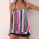 thumbnail image 1 of Trajes de baño tankini para mujer Trajes de baño vintage estampados para mujer Trajes de baño conservadores Traje de baño bikini con falda de playa estampada para mujer, 1 of 5