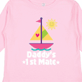 thumbnail image 4 of Inktastic Daddys First Mate Girls Nautical Sailboat Girls Long Sleeve Toddler T-Shirt, 4 of 5