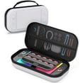thumbnail image 1 of Large Capacity Portable PU Hard Case for Nintendo Switch 2, Slim Travel Case With Pockets for Accessories & Game Cards, Holds 10 Cartridges, 1 of 7
