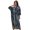Black Striped, variant on Edolynsa Printed Shirt Dress for Women Half Sleeve Beach Tunic Casual Summer Outfit Oversize Bikini Cover-up Collar Long Tops