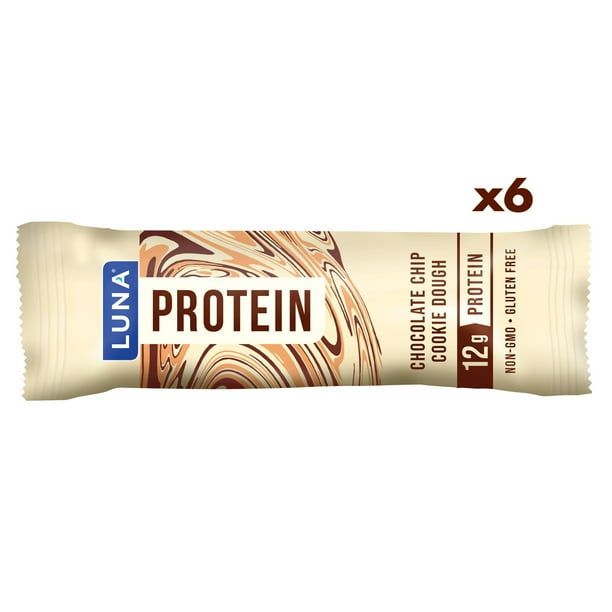 LUNA Protein Snack Bars, Gluten Free, Chocolate Chip Cookie Dough