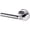 Silver, variant on Baldwin 5161260LDM 5161 Left Handed Non-Turning One-Sided Dummy Door Lever - Chrome