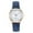 Blue, variant on Fashion Sport Ms. Stainless Steel Case Belt Band Quartz Analog Wrist Watch 26mm Leather Watch Band Leather Band Watch Two Tone for Women Time Watch for Women Stainless Watch Band Canvas Band Watch