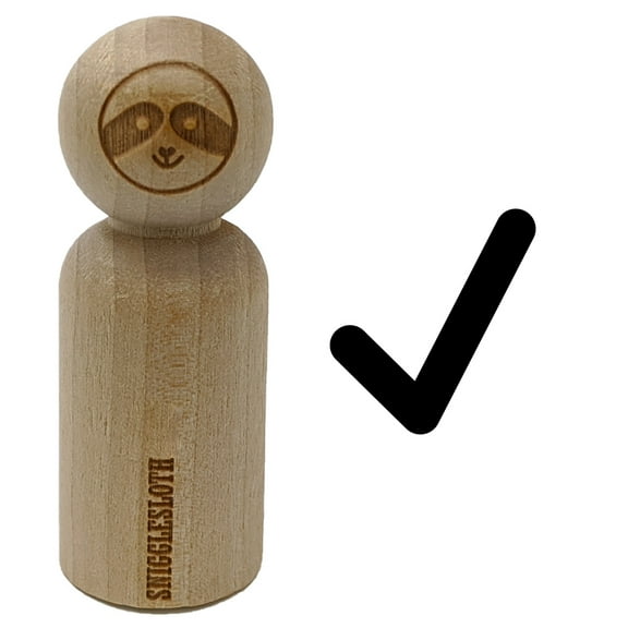 Check Mark Symbol Rubber Stamp for Scrapbooking Crafting Stamping - Small 3/4 Inch