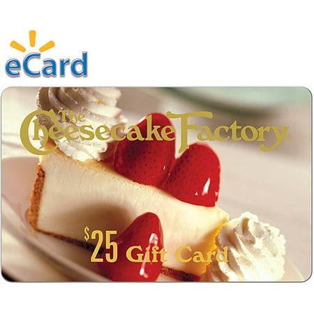 The Cheesecake Factory $25 Gift Card (email (Best Gift Certificates For Couples)