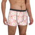 thumbnail image 4 of Salouo Daisy And Bee Print Men's Boxer Briefs,Breathable Underwear Elastic Waistband Briefs for Men -Medium, 4 of 8