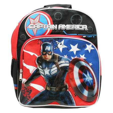Captain America: The Winter Soldier Stars and Striped Small Kids Backpack
