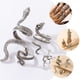 thumbnail image 5 of Anillos de dedo de la serpiente de 4 piezas anillo de apertura retro punk ajustable para mujeres adolescentes, 5 of 5