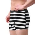 thumbnail image 4 of Bingfone Black And White Stripes Men'S Underwear - Casual Stretch Boxer Briefs-Medium, 4 of 9