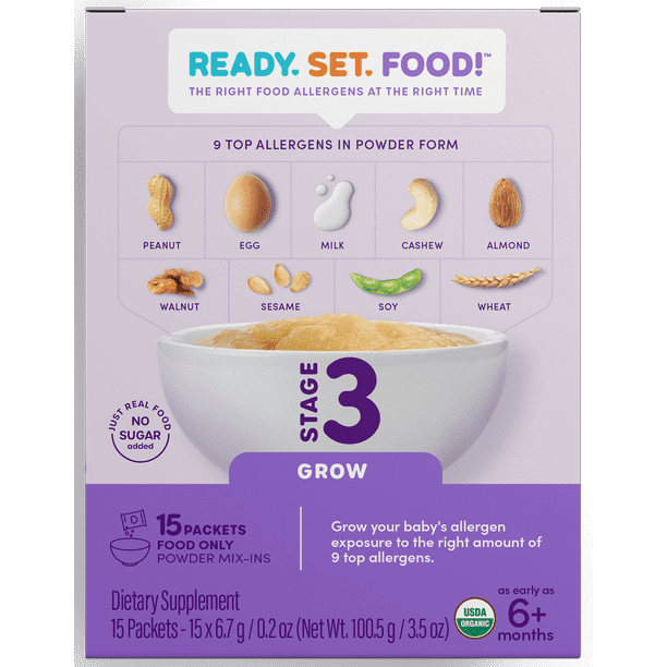 Ready, Set, Food! Early Allergen Introduction MixIns, Babies 4+ Mo